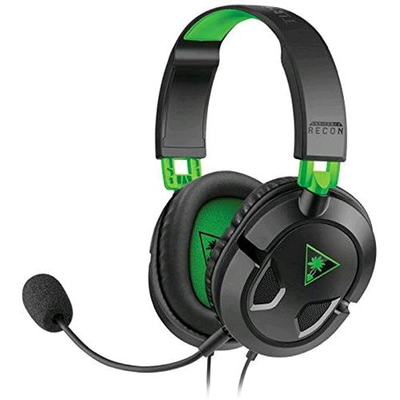 TURTLE BEACH RECON CUFFIE GAMING CON MICROFONO CAVO JACK 3.5MM COLORE NERO/VERDE