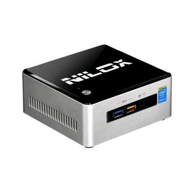 NILOX I3NXNUC4GB500 MINI PC i3-5010U 2.1GHz RAM 4GB-HDD 500GB-NO S.O. ITALIA NERO/SILVER