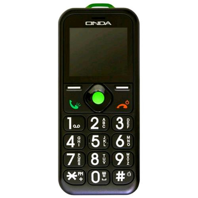 ONDA S500 FELICE SENIOR PHONE TASTI GRANDI TASTO SOS VIVAVOCE SUONERIA MAGGIORATA ITALIA BLACK GREEN