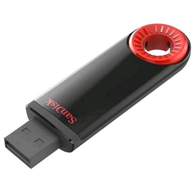 SANDISK CRUZER DIAL 16GB CHIAVETTA USB 2.0 COLORE NERO/ROSSO