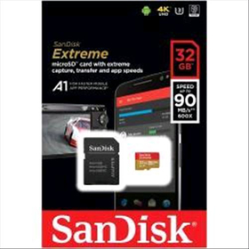SANDISK EXTREME MICRO SDHC 32GB + ADATTATORE