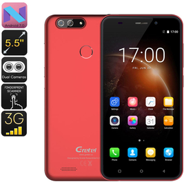 Gretel S55 telefono Android (rosso)
