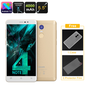 Uhans Note 4 Smartphone Android (Oro)