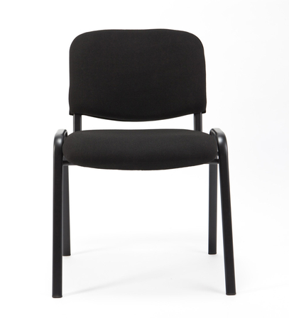 Sedie Conferenza - sedie attesa Impilabili tessuto nero