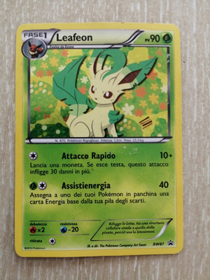 Carta pokemon leafeon Bw87