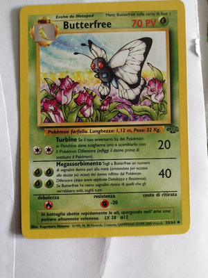 Carta pokemon butterfree 33/64