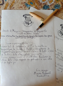 Lettera di ammissione a Hogwarts personalizzata